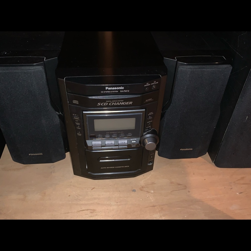 Rare Panasonic cassette CD players no plugs vintage